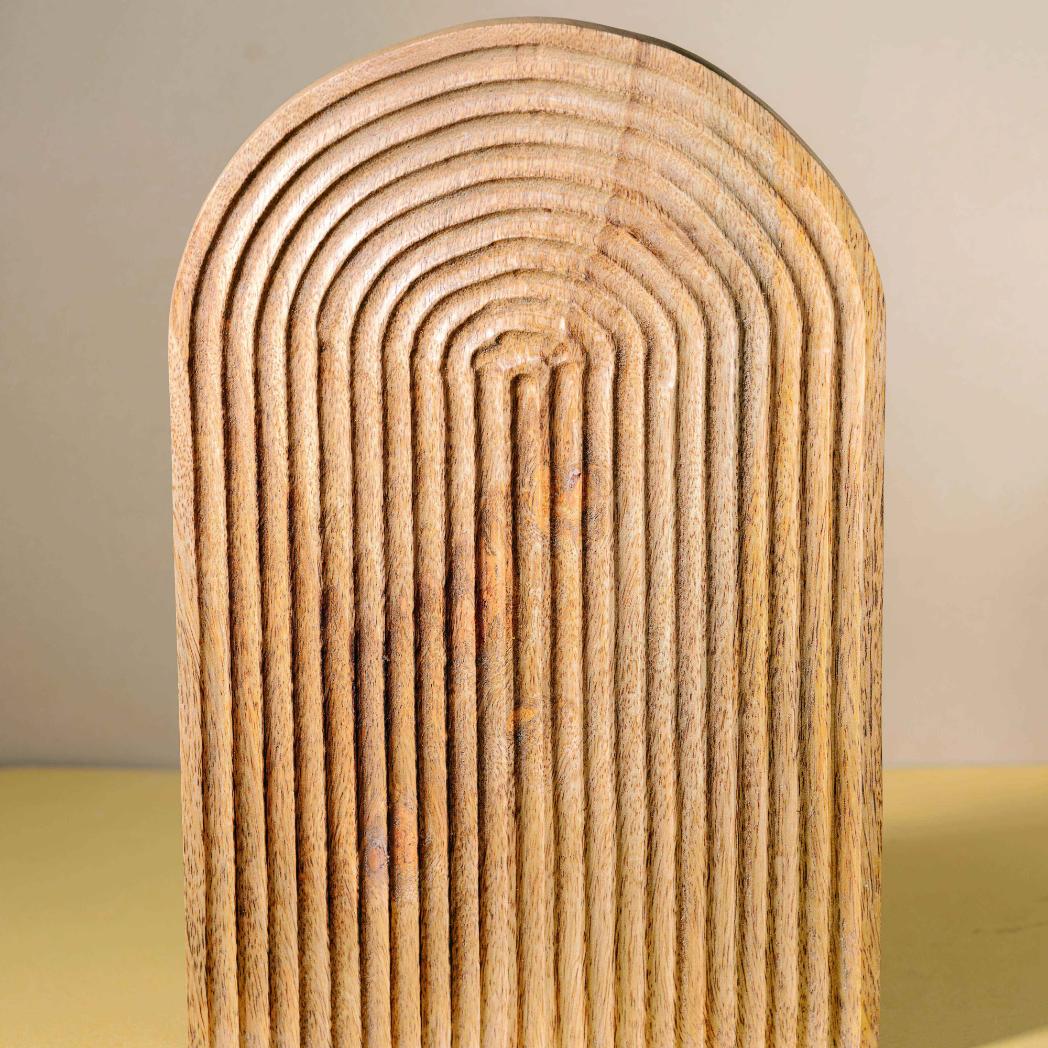 Araana Home Taarash Set of 3 Striped Platters, Zig Zag, Rectangle and U Shaped