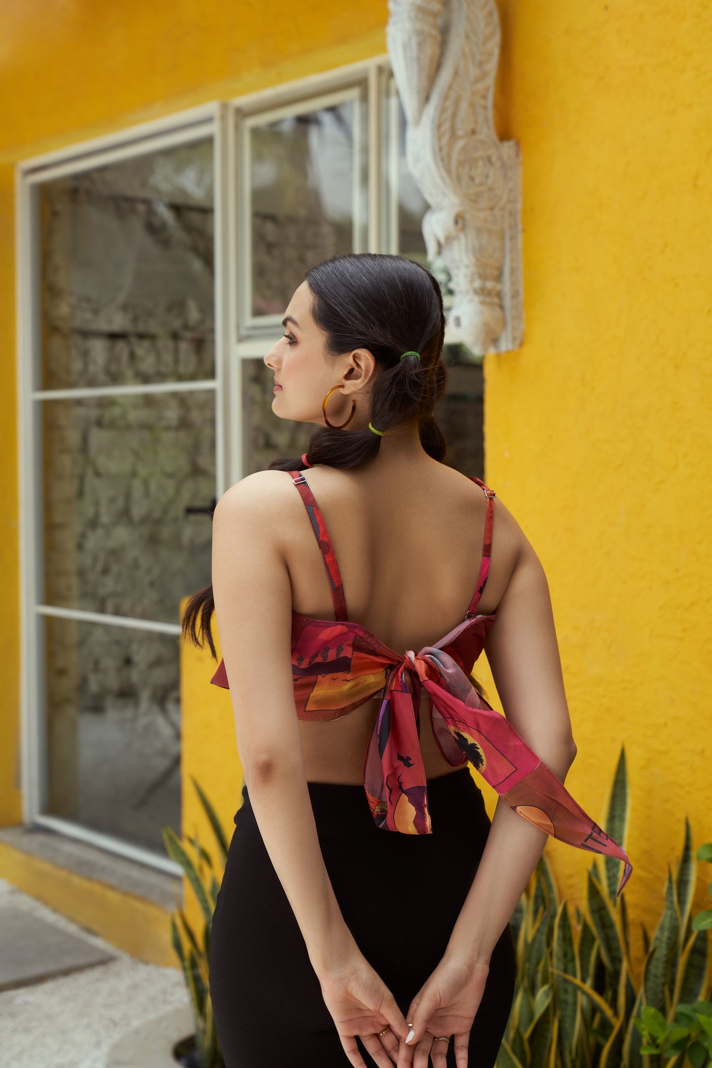 By The Sunset Printed Bandana Top