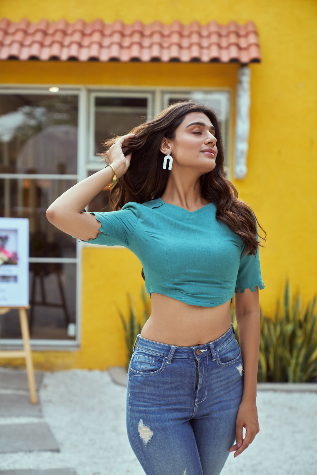 Puglia castle detachable dress in hemp