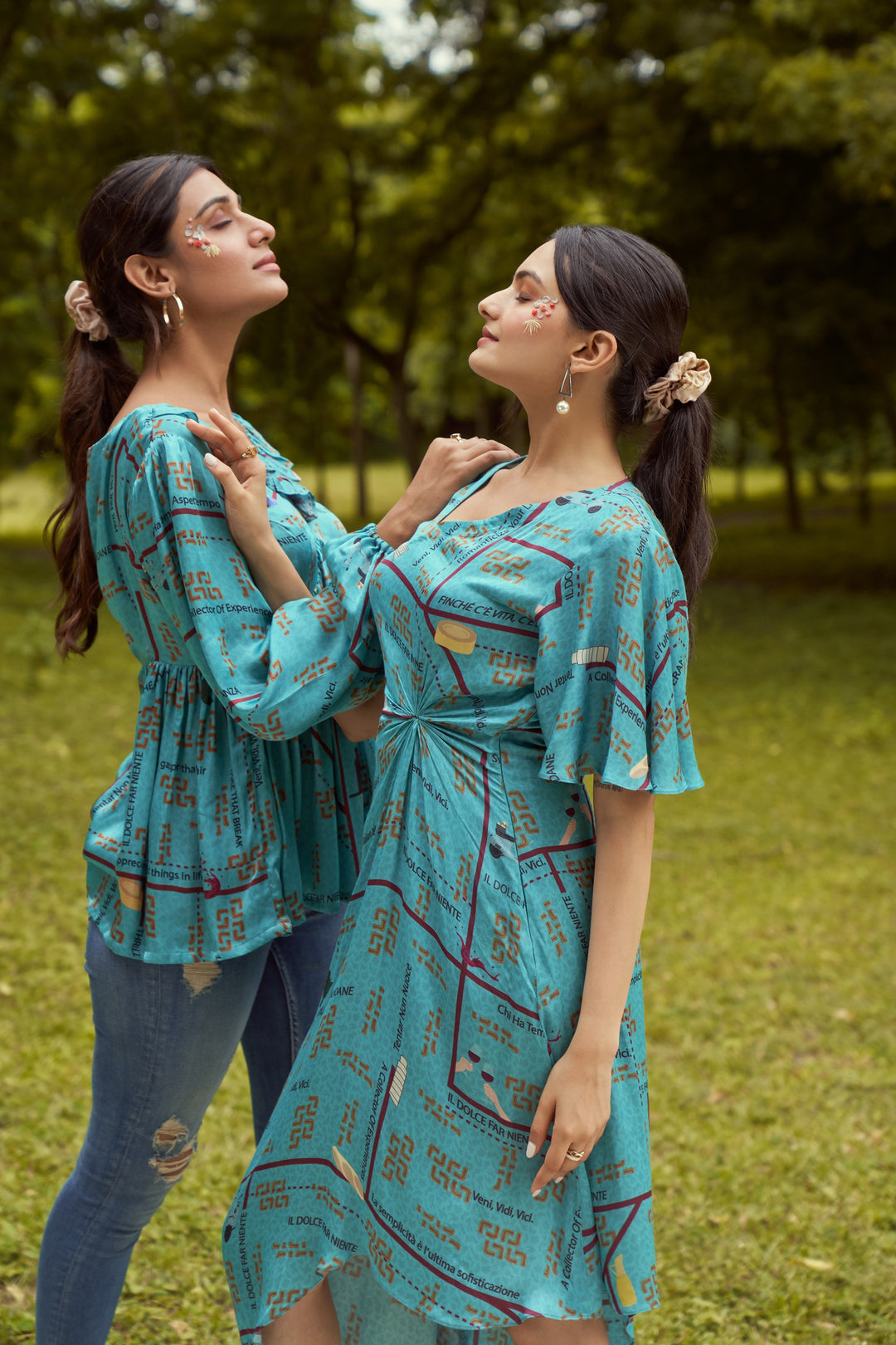 Venice Twisted Printed Dress