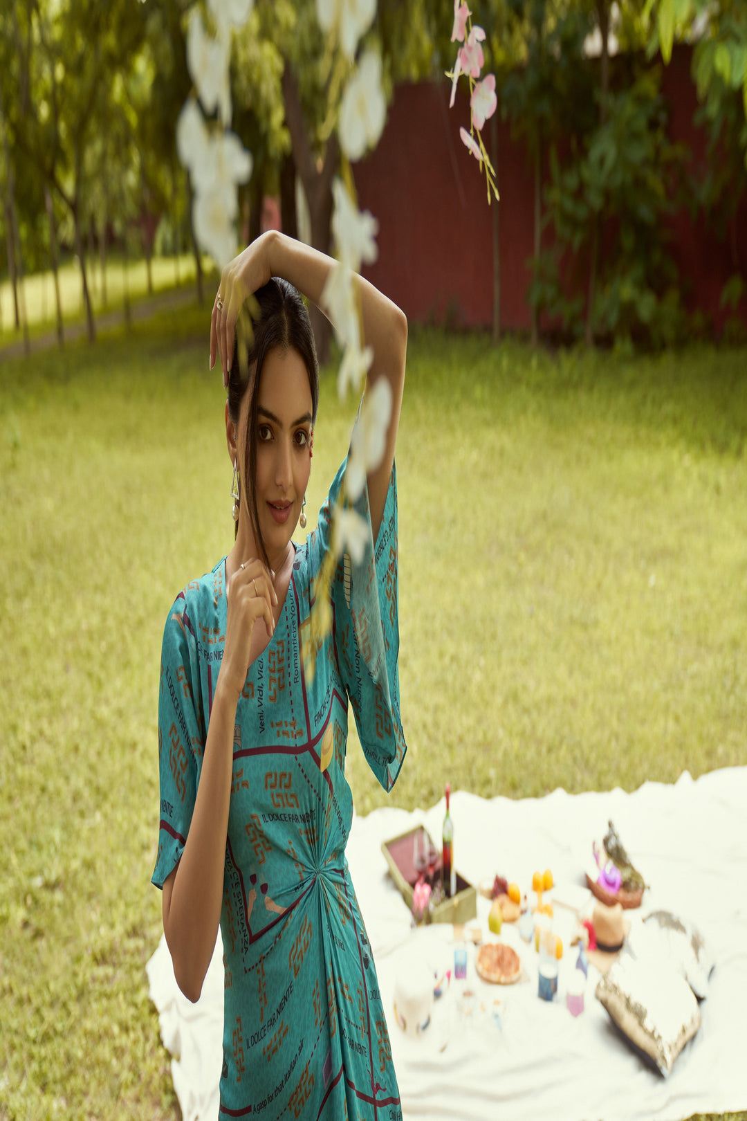 Venice Twisted Printed Dress