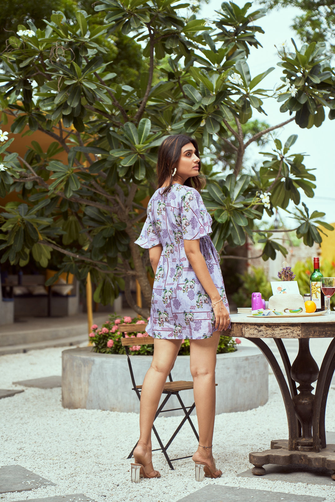 Caffe Italiana Printed Dress