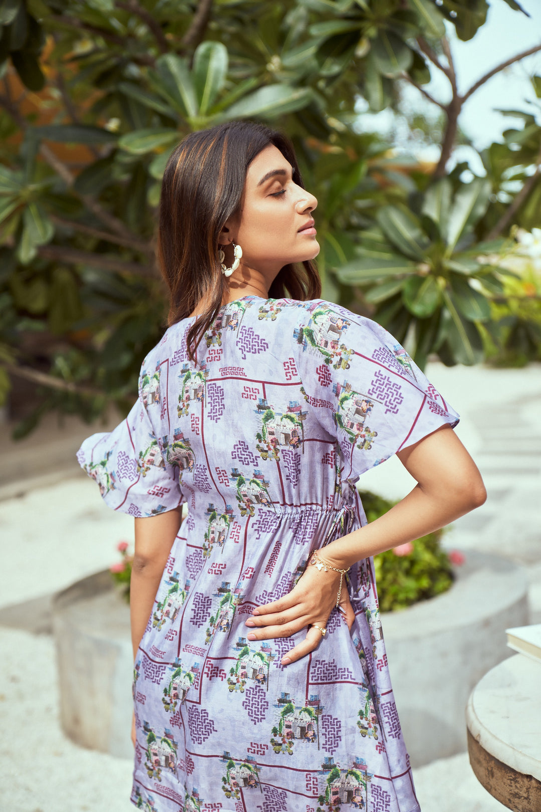 Caffe Italiana Printed Dress