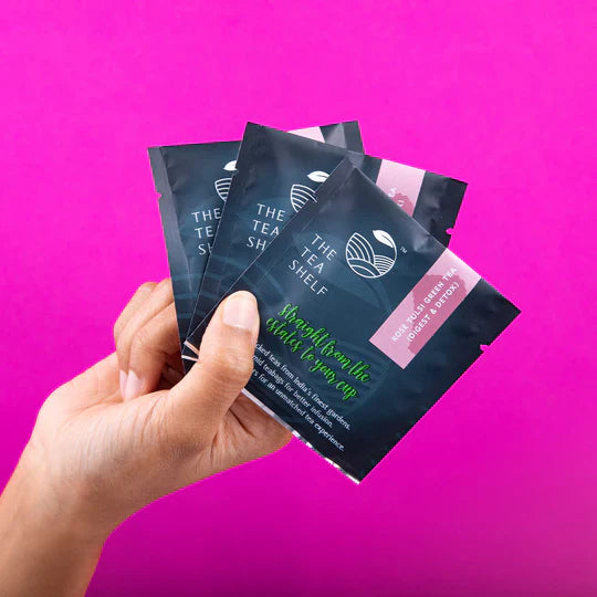 Rose Tulsi Green Tea Bags- 15 Pyramid Teabag