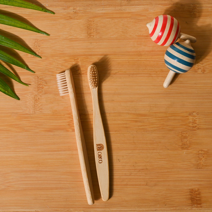 OIKO Kids Bamboo Toothbrush Ultra soft Bristles