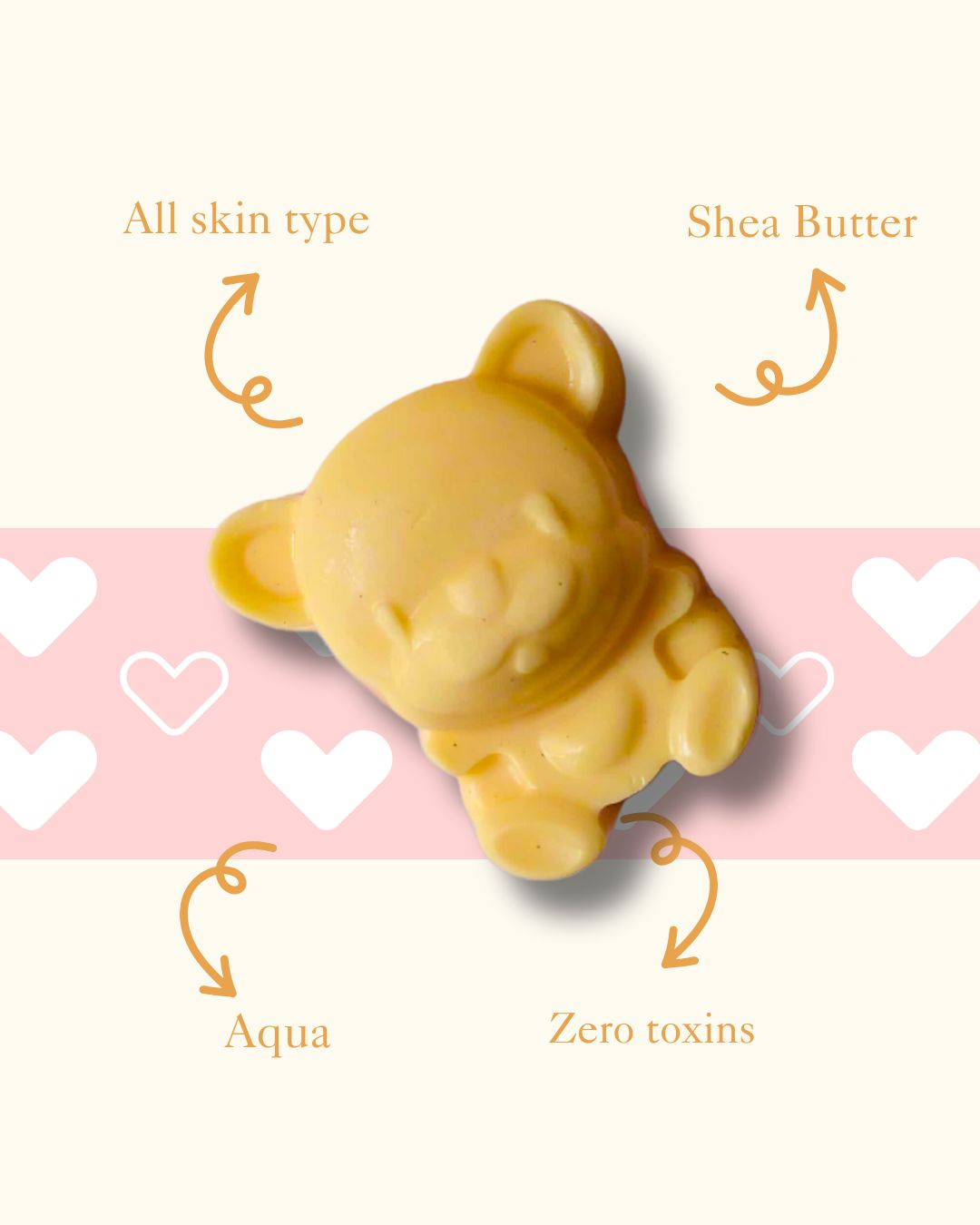 Sobek Naturals Teddy Bear Shaped Shea Butter Soap Sets