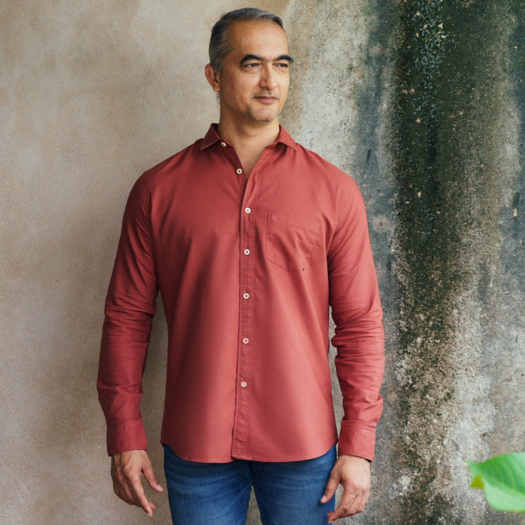 Islands Of Loom Terracotta Organic Cotton Men&