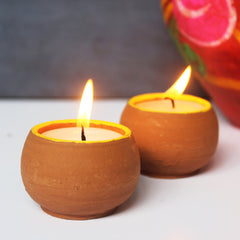 Terracotta Candles Set of 12