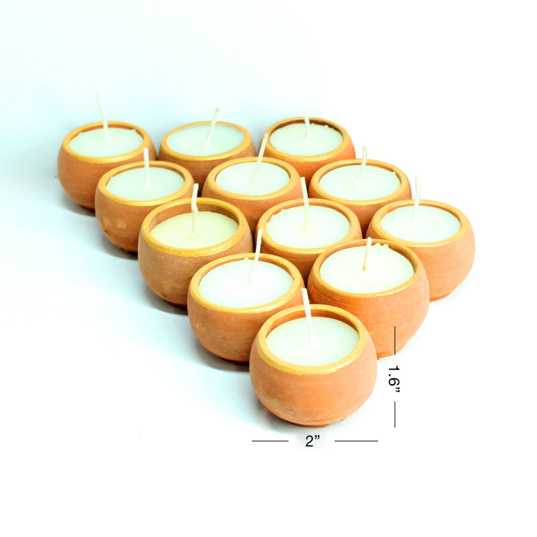 Terracotta Candles Set of 12 - Suspire