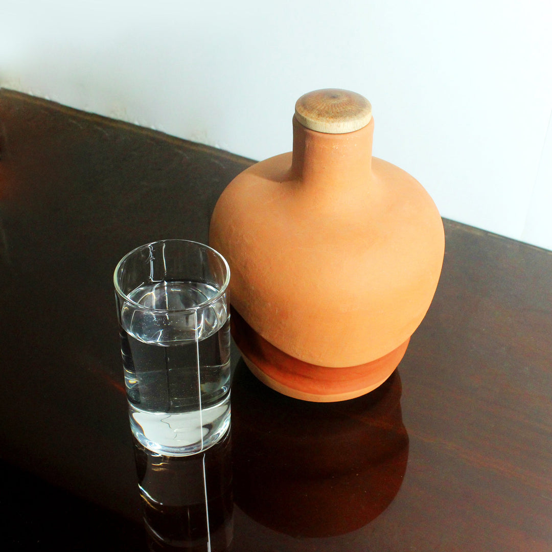 Terracotta Water Bottle : Apple : Capacity 1.5L Approx - Suspire