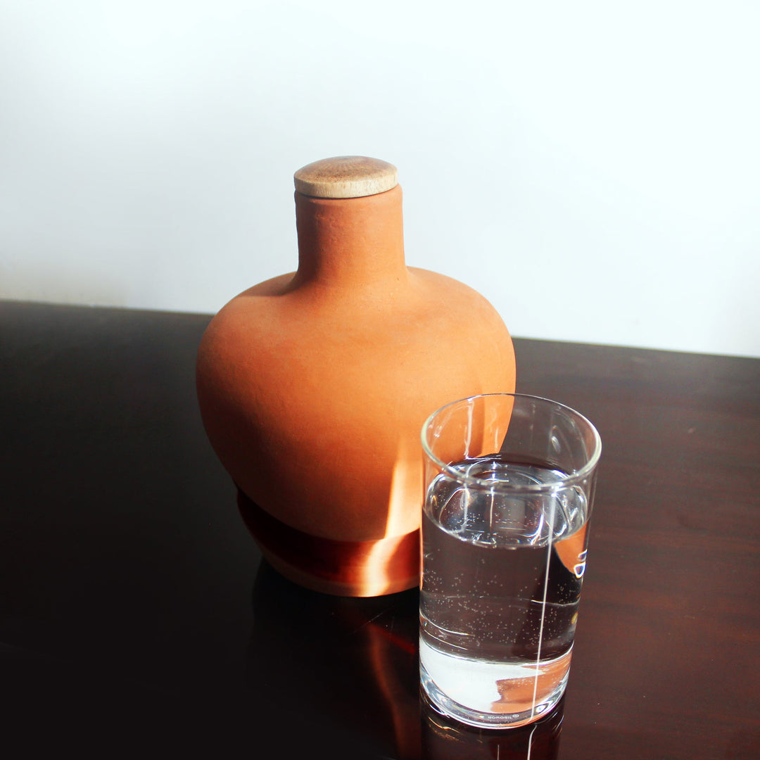 Terracotta Water Bottle : Apple : Capacity 1.5L Approx - Suspire