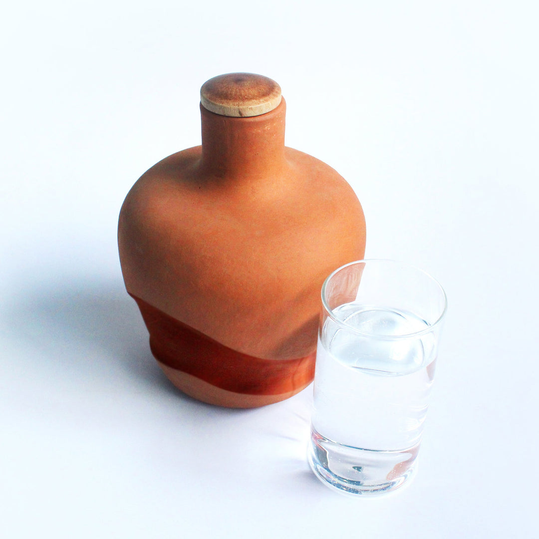 Terracotta Water Bottle : Apple : Capacity 1.5L Approx - Suspire