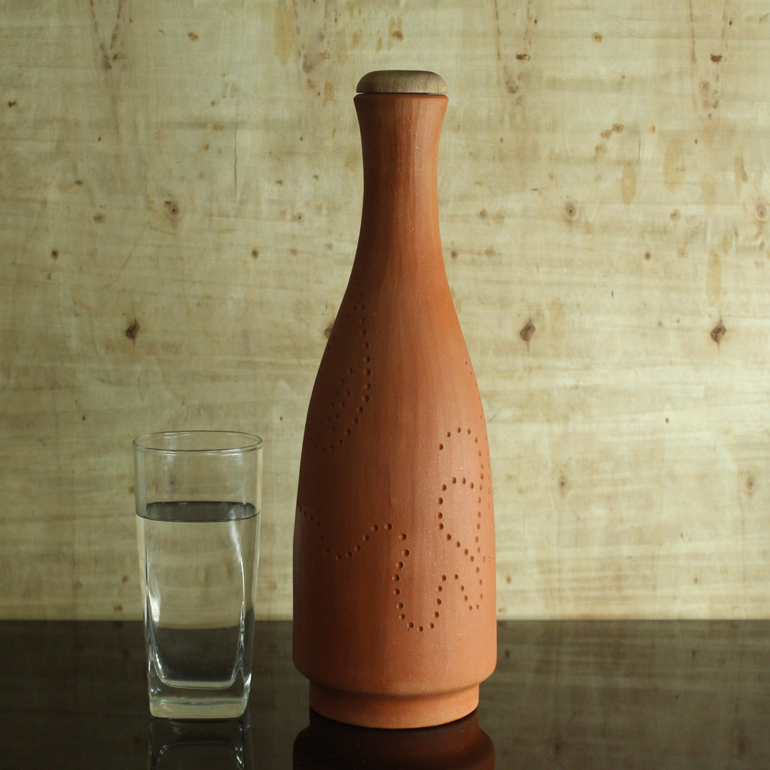 Terracotta Water Bottle : BOT : Capacity 1.0L Approx - Suspire