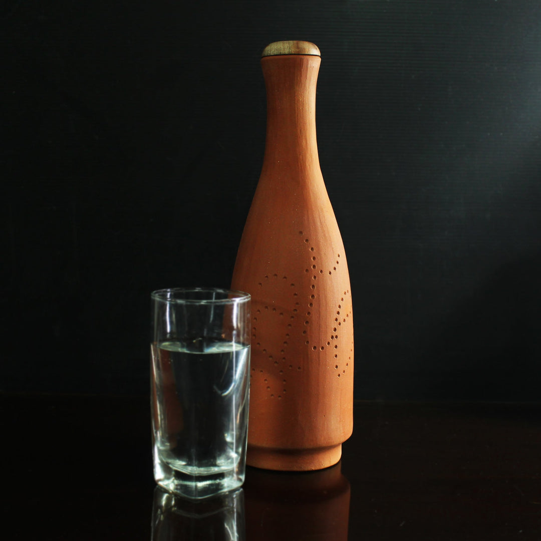 Terracotta Water Bottle : BOT : Capacity 1.0L Approx - Suspire