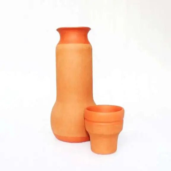 Terracotta Water Bottle : BULB  1 Lt : Capacity 1.0L Approx