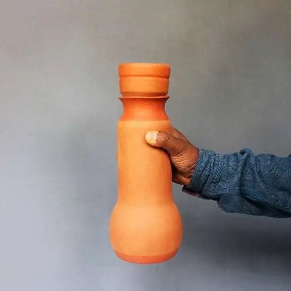 Terracotta Water Bottle : BULB 1 Lt : Capacity 1.0L Approx - Suspire