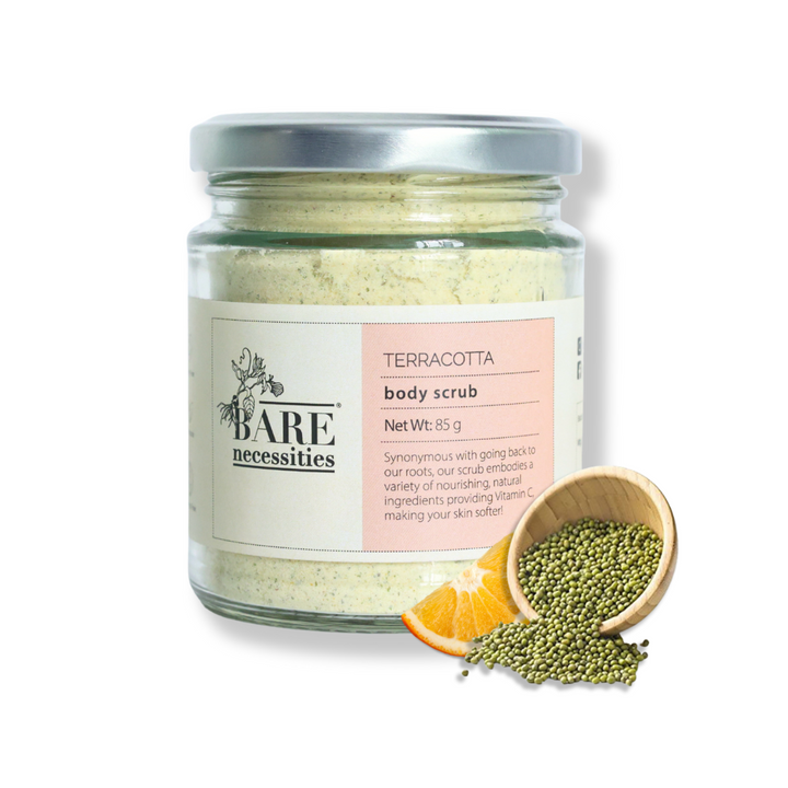 Bare Necessities Natural Vitamin C Body Scrub with Green Gram Flour - 85g
