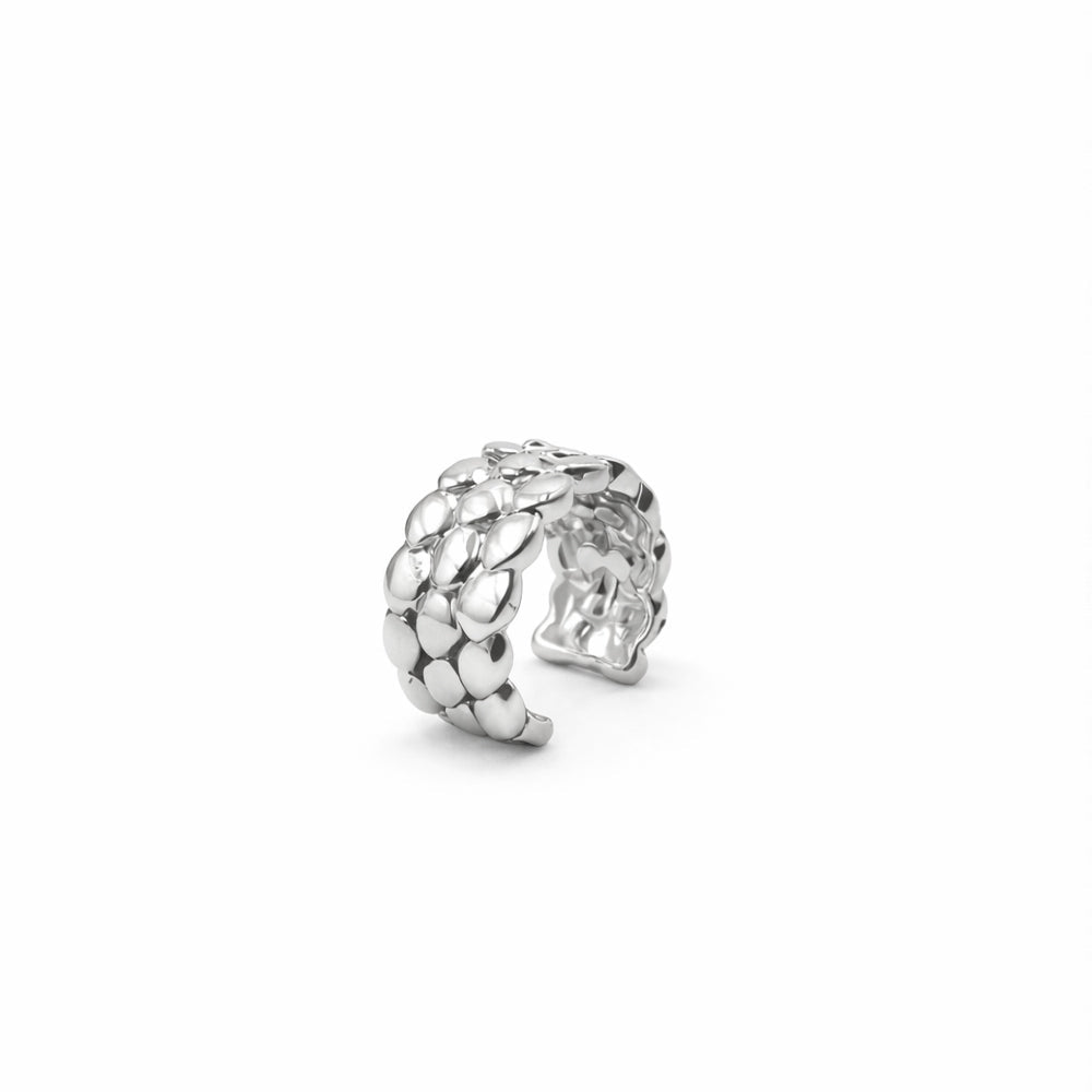 Dragon Sacle Ear Cuff in Oxidized finish
