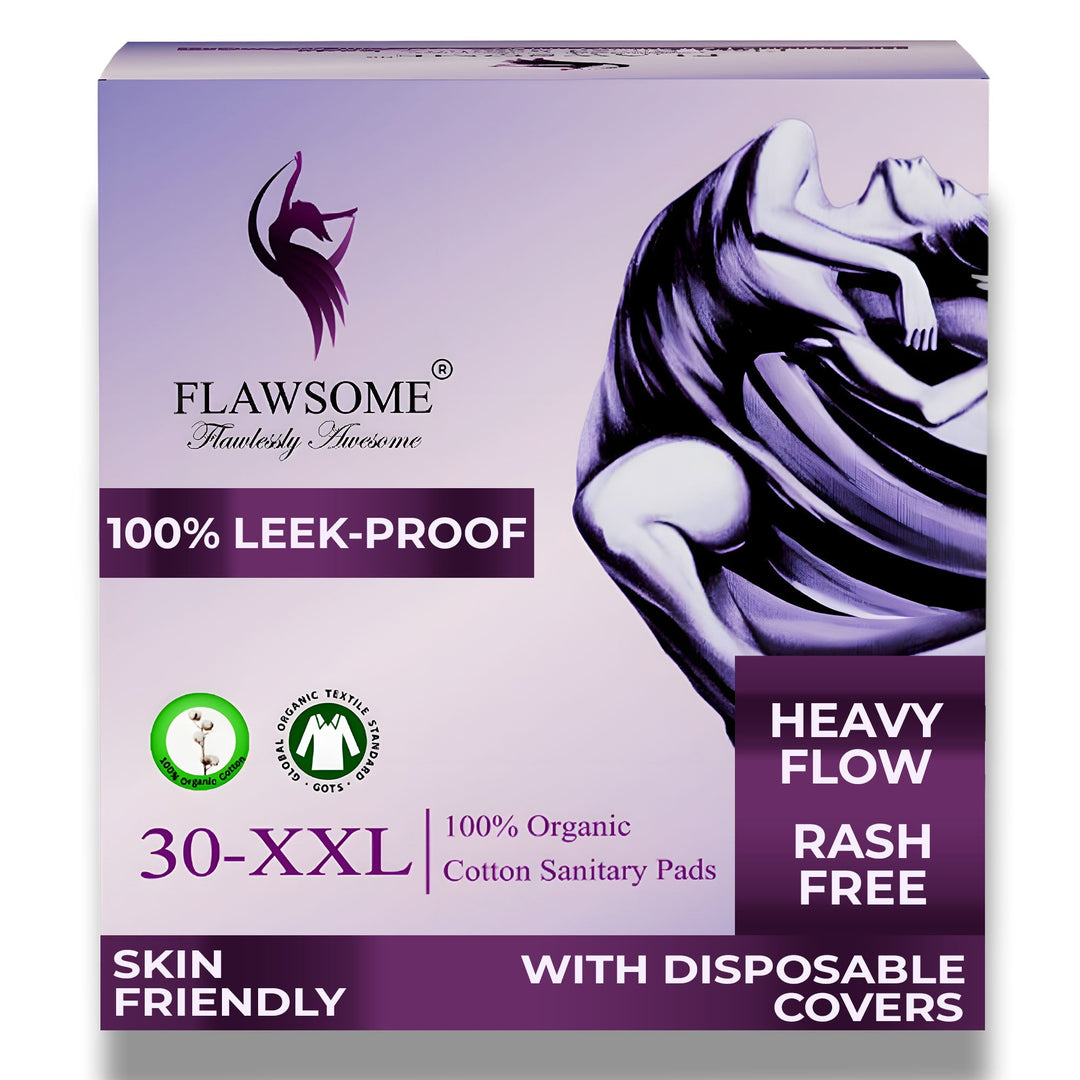 Chemical-Free Safe Sanitary Pads (L, Pack of 10/20/30) – Rash-Free, Gynecologist-Certified, Ultra Soft