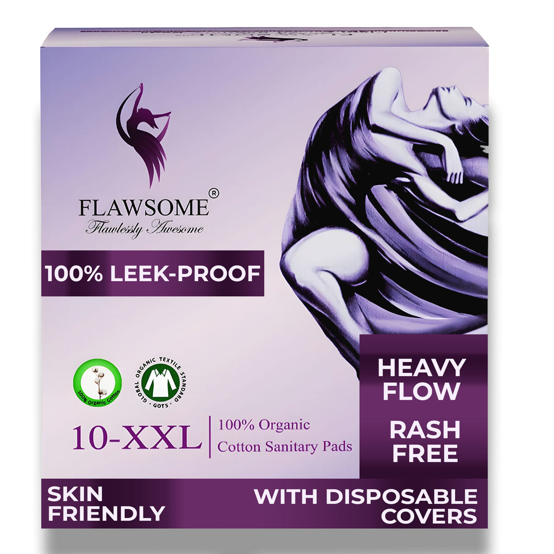 Chemical-Free Safe Sanitary Pads (L, Pack of 10/20/30) – Rash-Free, Gynecologist-Certified, Ultra Soft