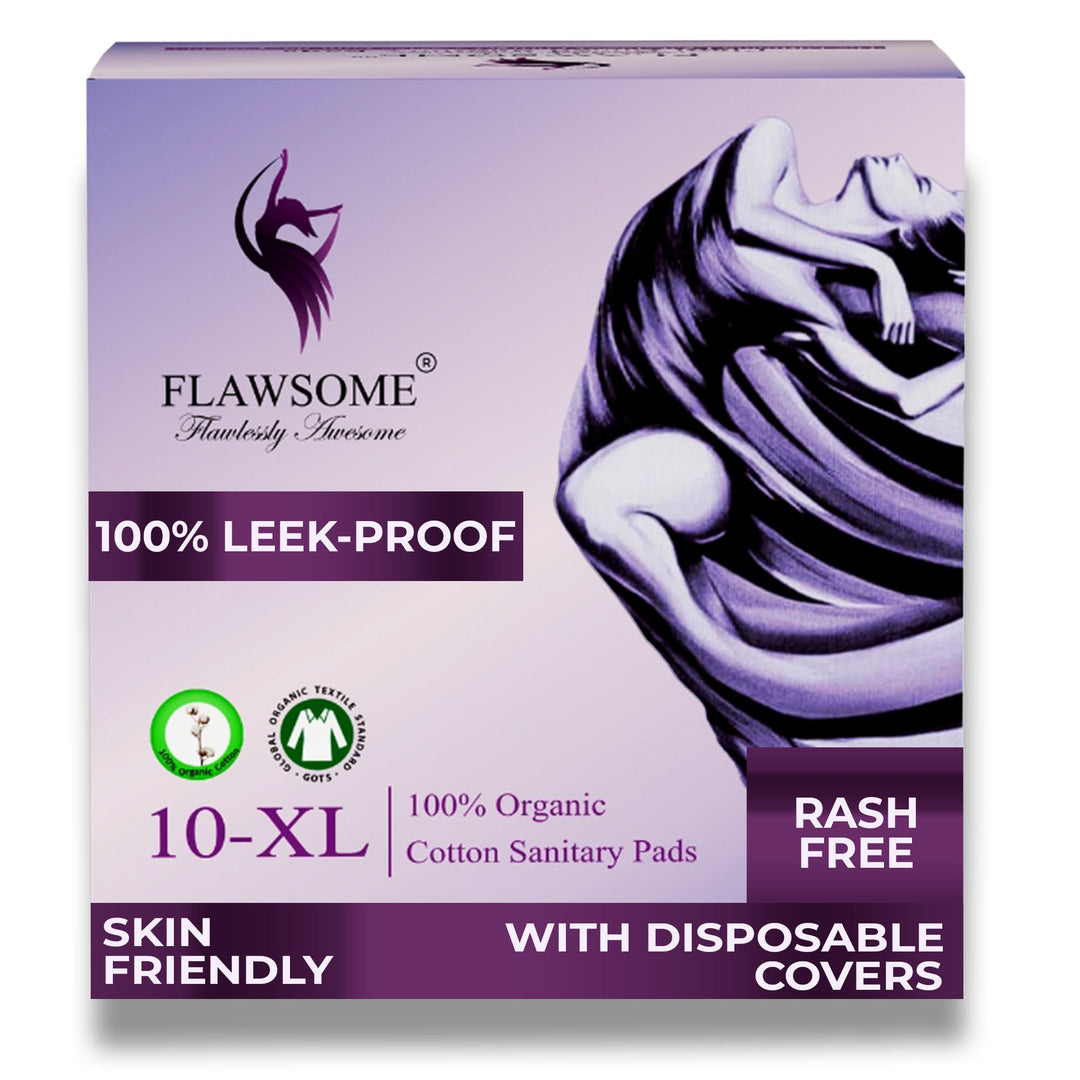 Chemical-Free Safe Sanitary Pads (L, Pack of 10/20/30) – Rash-Free, Gynecologist-Certified, Ultra Soft