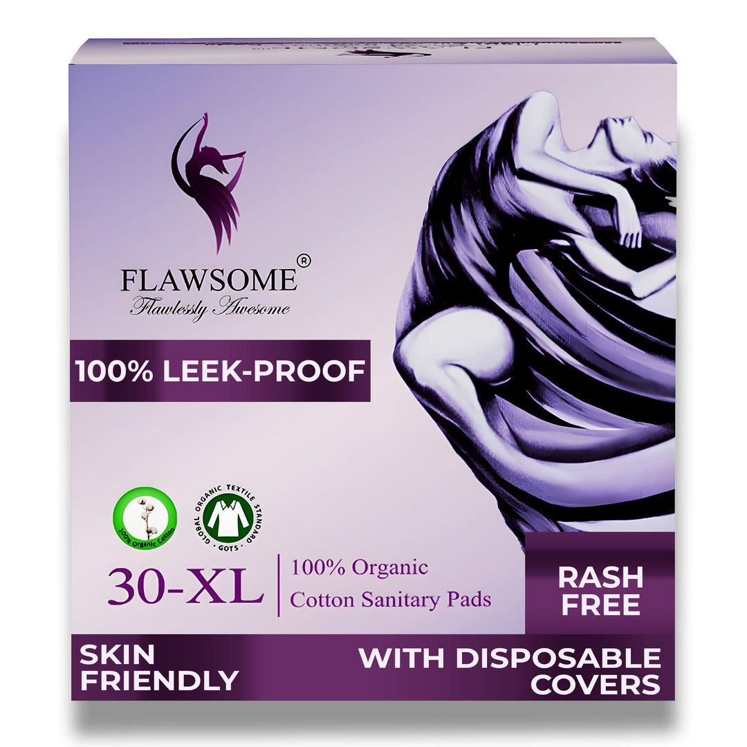 Chemical-Free Safe Sanitary Pads (L, Pack of 10/20/30) – Rash-Free, Gynecologist-Certified, Ultra Soft