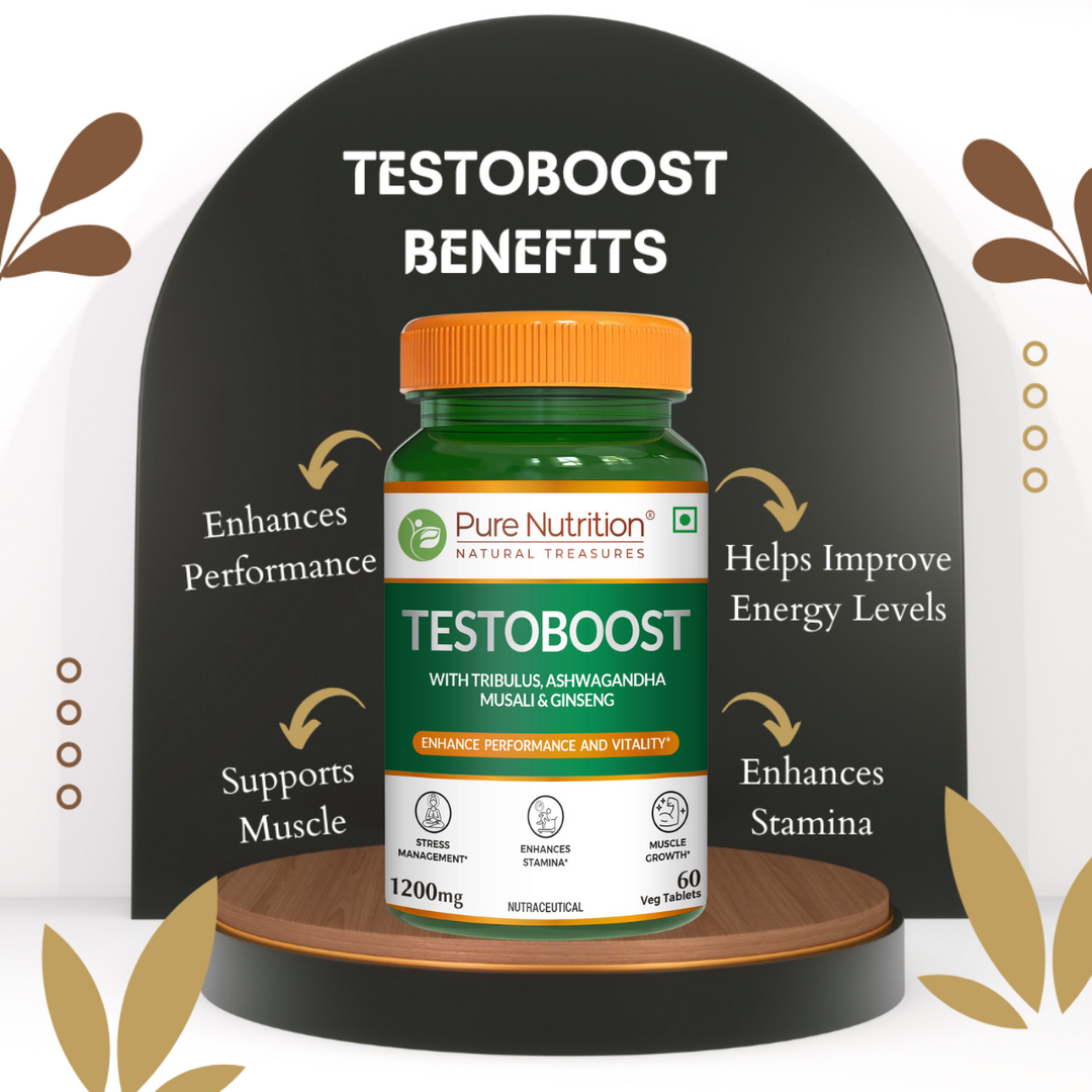 Testoboost Herbal Vitality & Stamina Tablets for Men | 60 Tabs