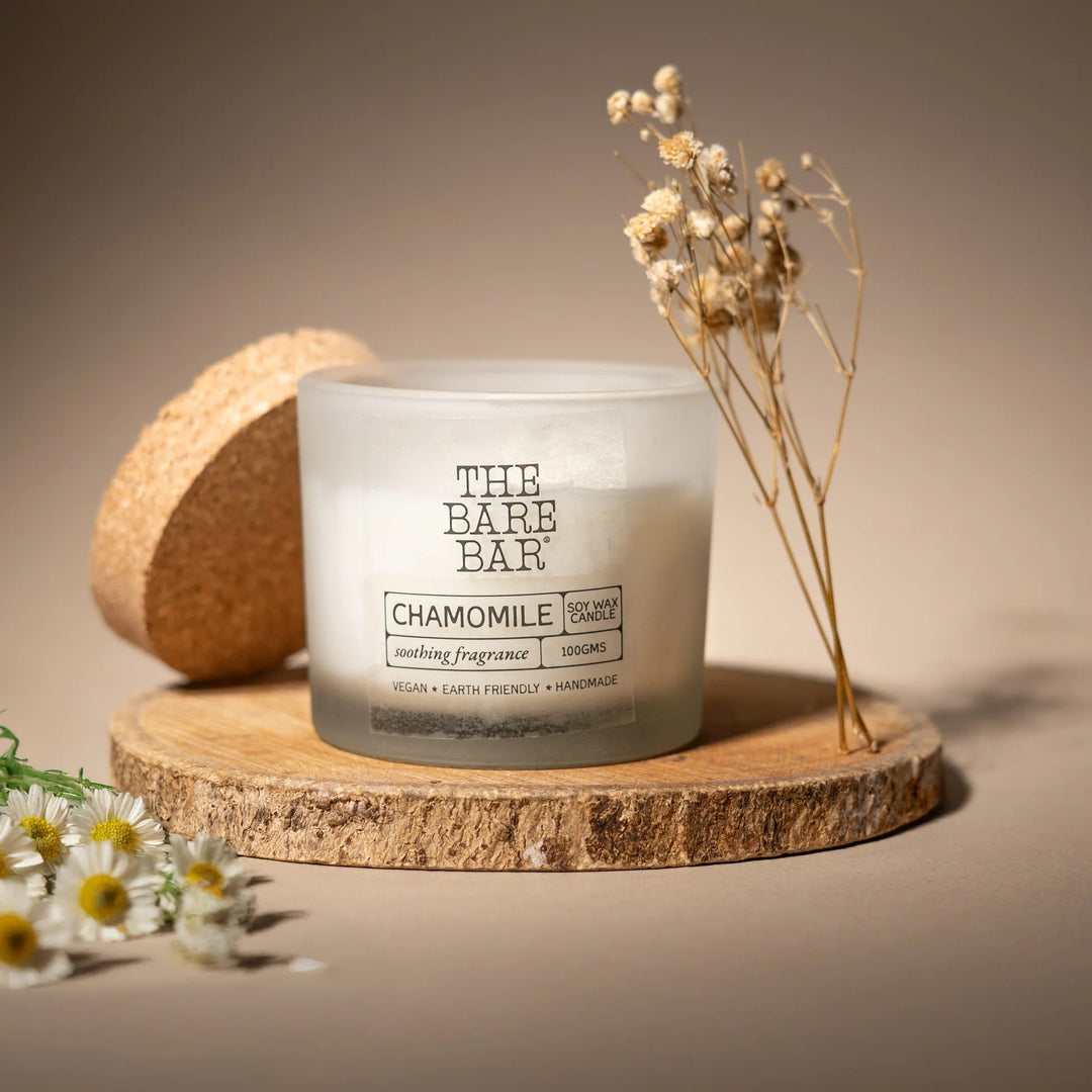 The Bare Bar Chamomile - Glass jar Candles - Suspire
