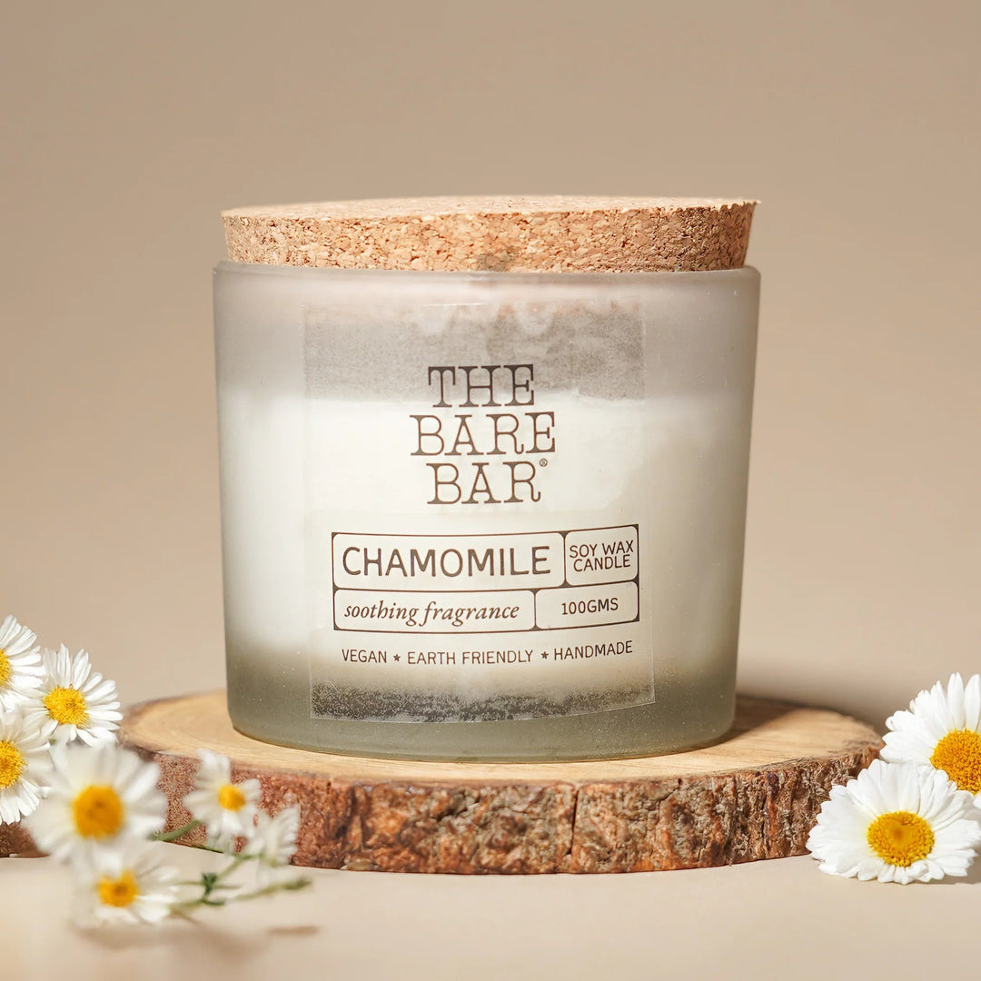 The Bare Bar Chamomile - Glass jar Candles - Suspire