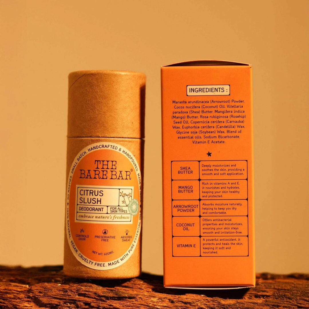 The Bare Bar Citrus Slush Deodorant - Suspire