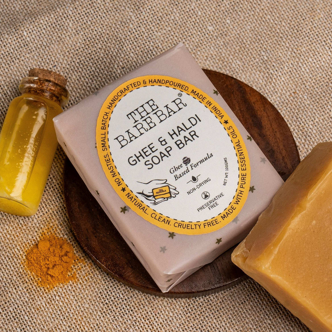 The Bare Bar Ghee And Haldi Soap Bar - Suspire