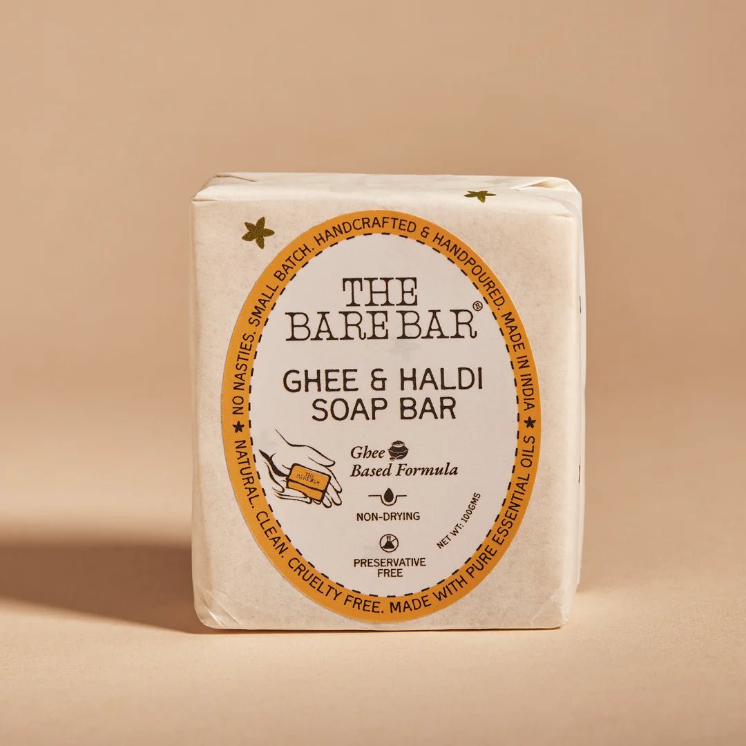 The Bare Bar Ghee And Haldi Soap Bar - Suspire