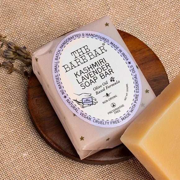 The Bare Bar Kashmiri Lavender Soap Bar - Suspire