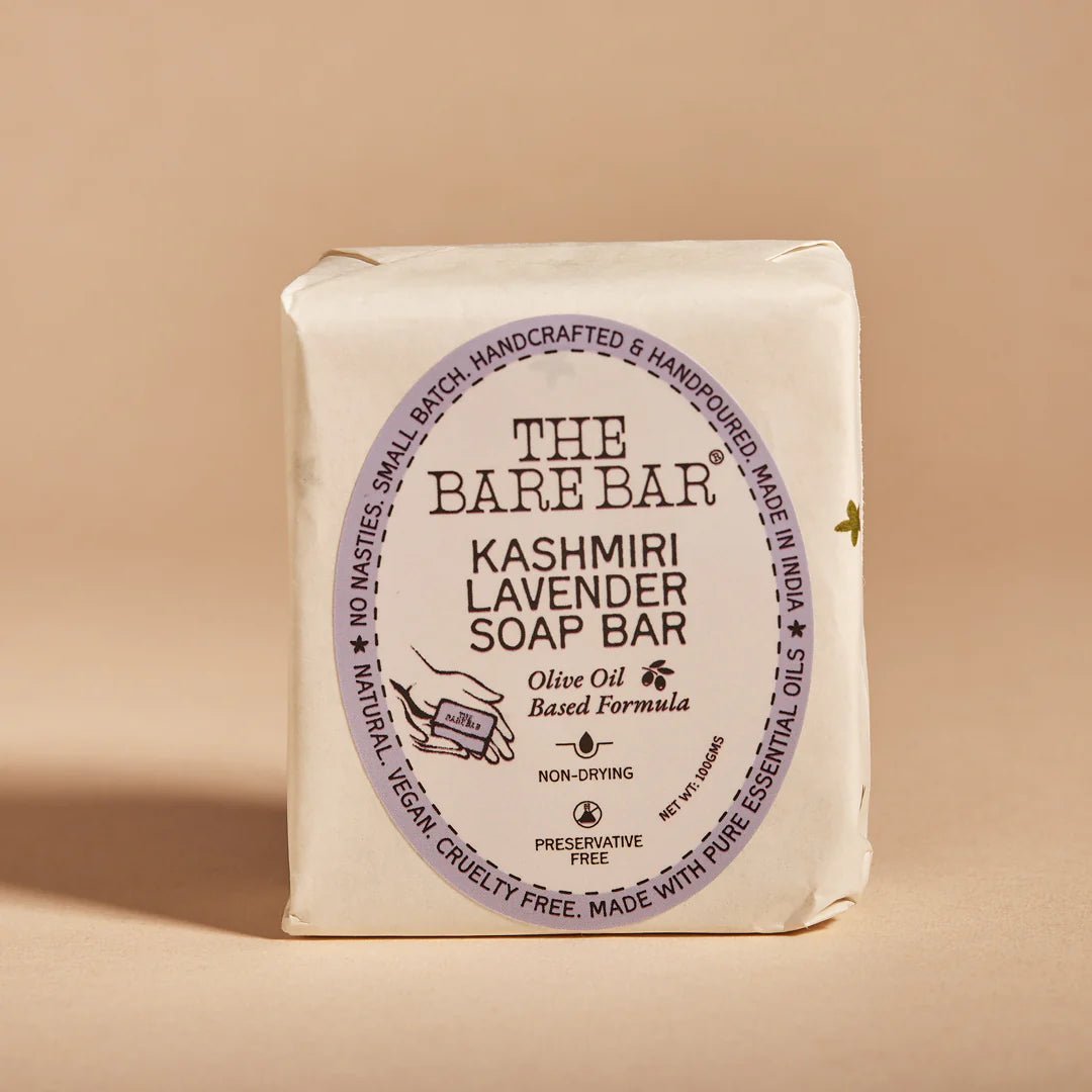 The Bare Bar Kashmiri Lavender Soap Bar - Suspire