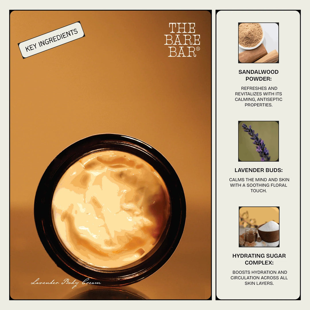 The Bare Bar Lavender Body Cream - Suspire