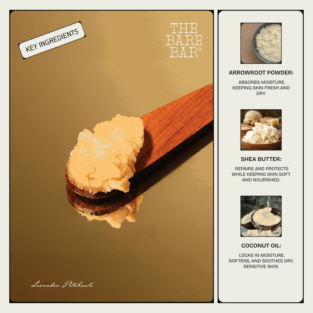 The Bare Bar Lavender Patchouli Deodorant - Suspire