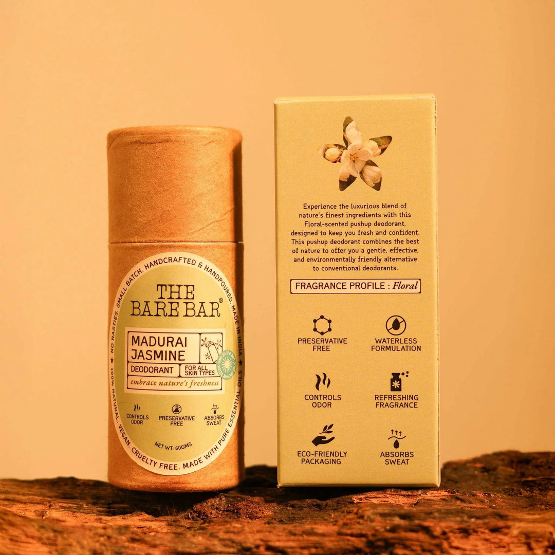 The Bare Bar Madurai Jasmine Deodorant - Suspire