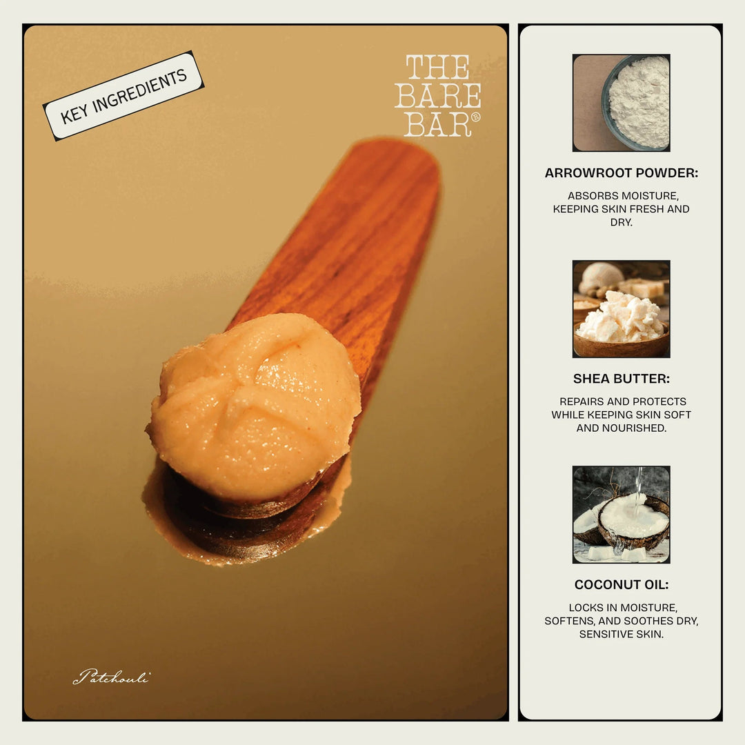 The Bare Bar Patchouli Deodorant - Suspire