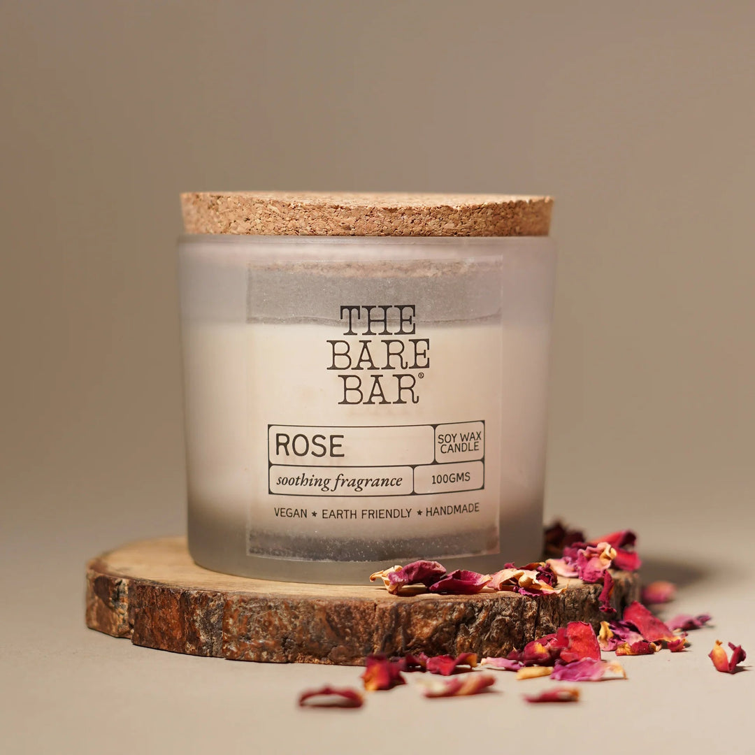 The Bare Bar Rose Glass Jar Candle - Suspire