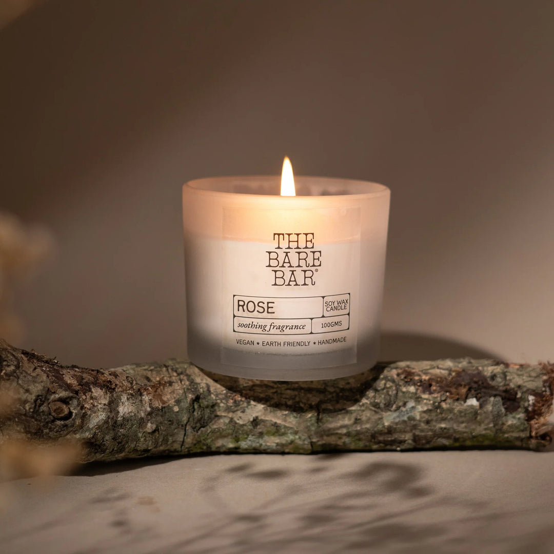 The Bare Bar Rose Glass Jar Candle - Suspire