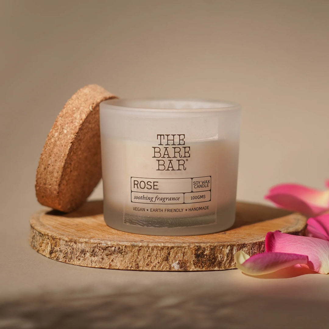 The Bare Bar Rose Glass Jar Candle - Suspire