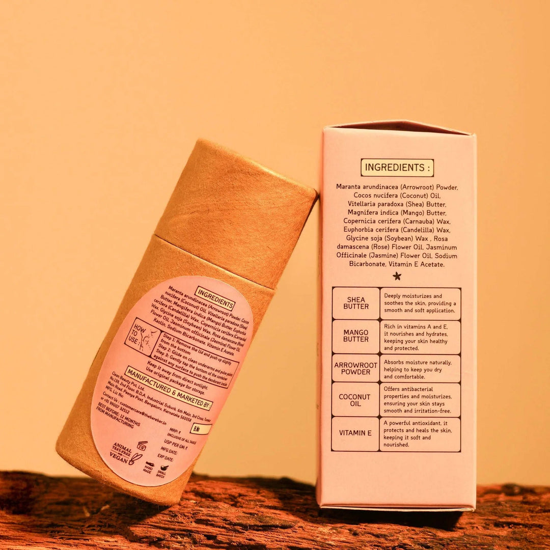 The Bare Bar Rose Jasmine Deodorant - Suspire