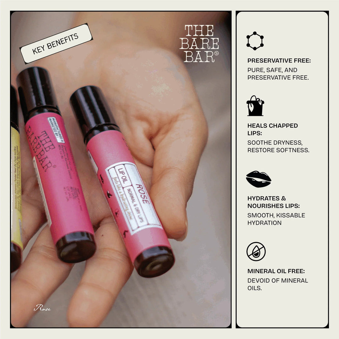 The Bare Bar Rose Lip Oil - Suspire