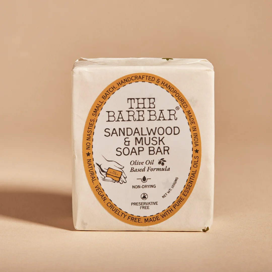 The Bare Bar Sandalwood And Musk Soap Bar - Suspire