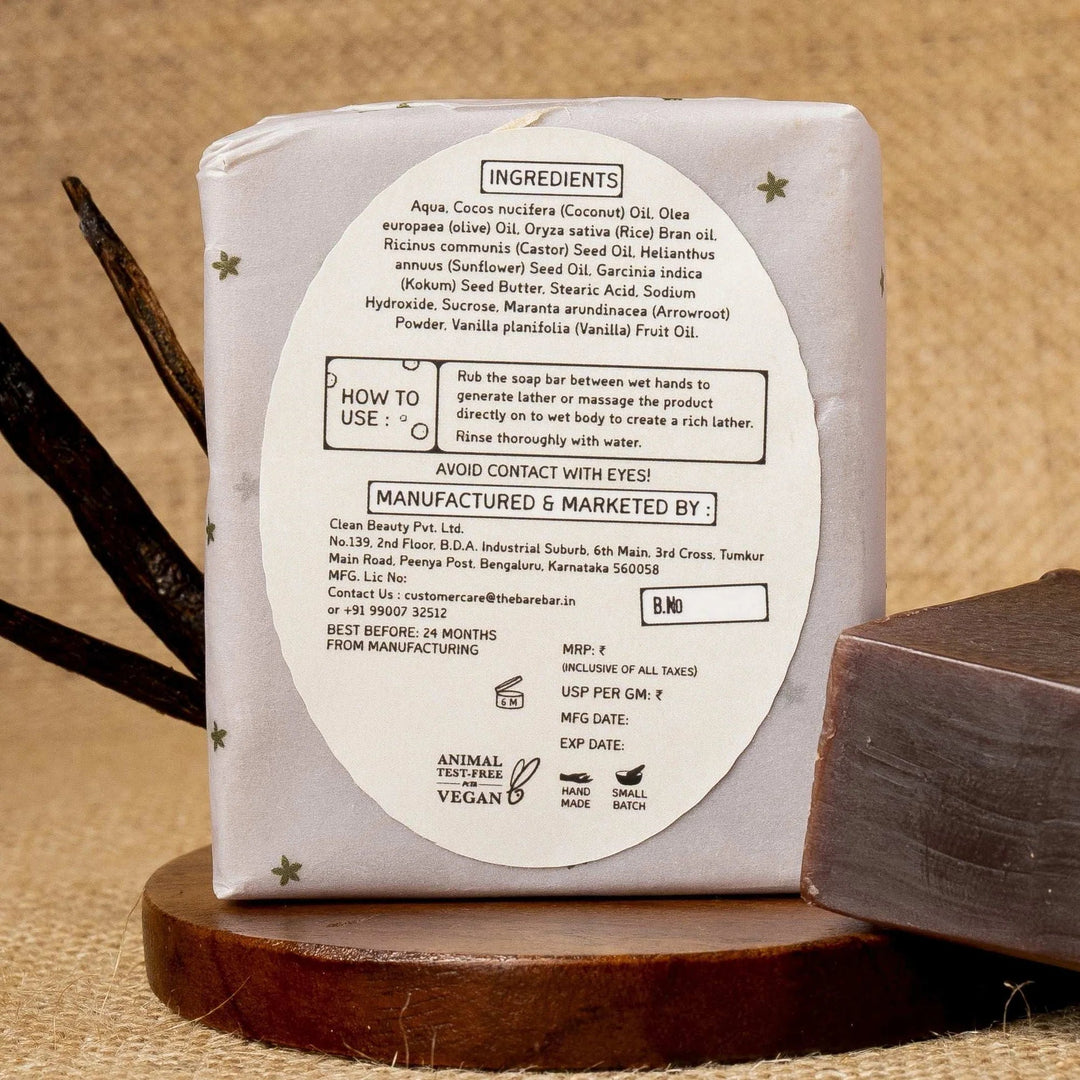 The Bare Bar Vanilla Soap Bar - Suspire