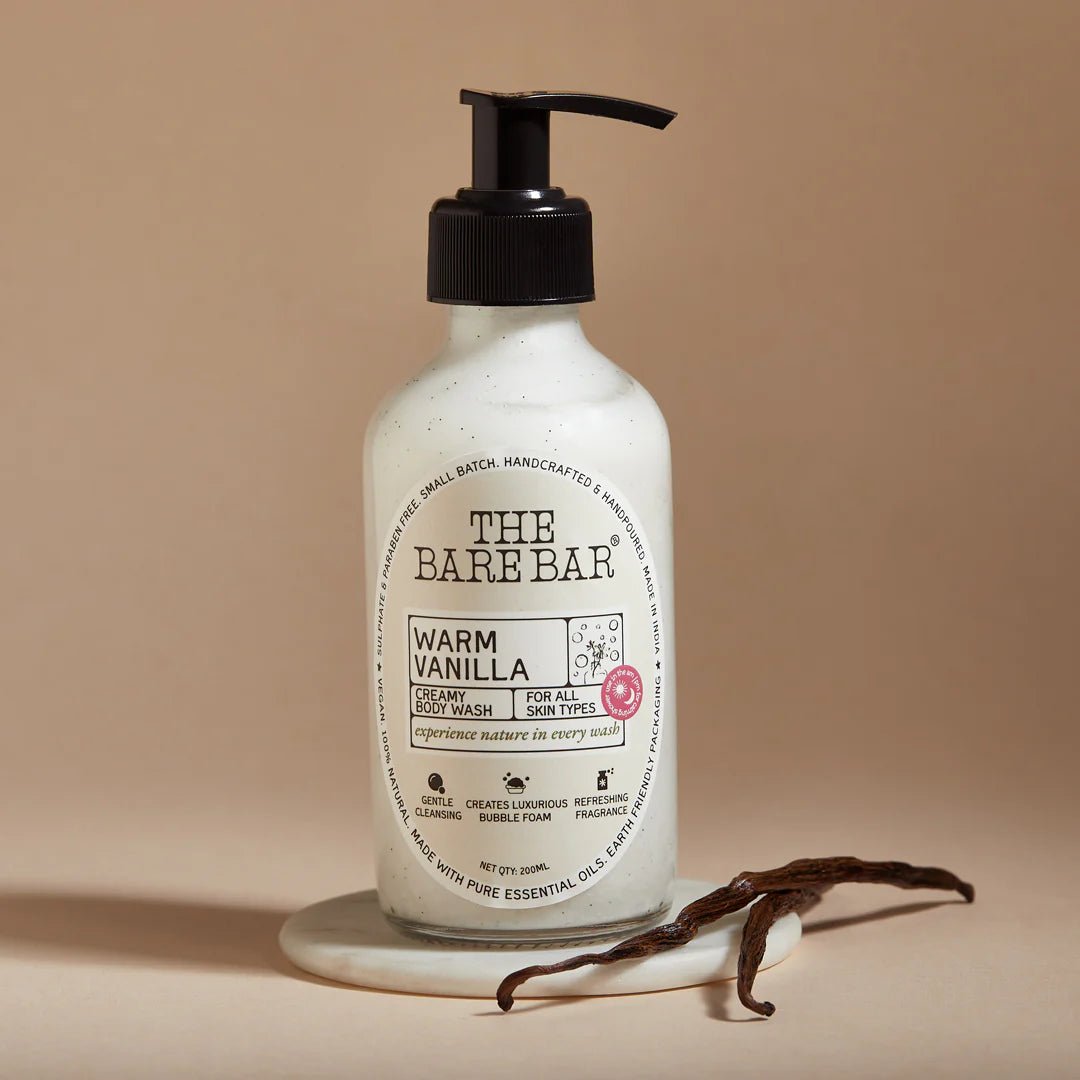 The Bare Bar Warm Vanilla Creamy Body Wash - Suspire