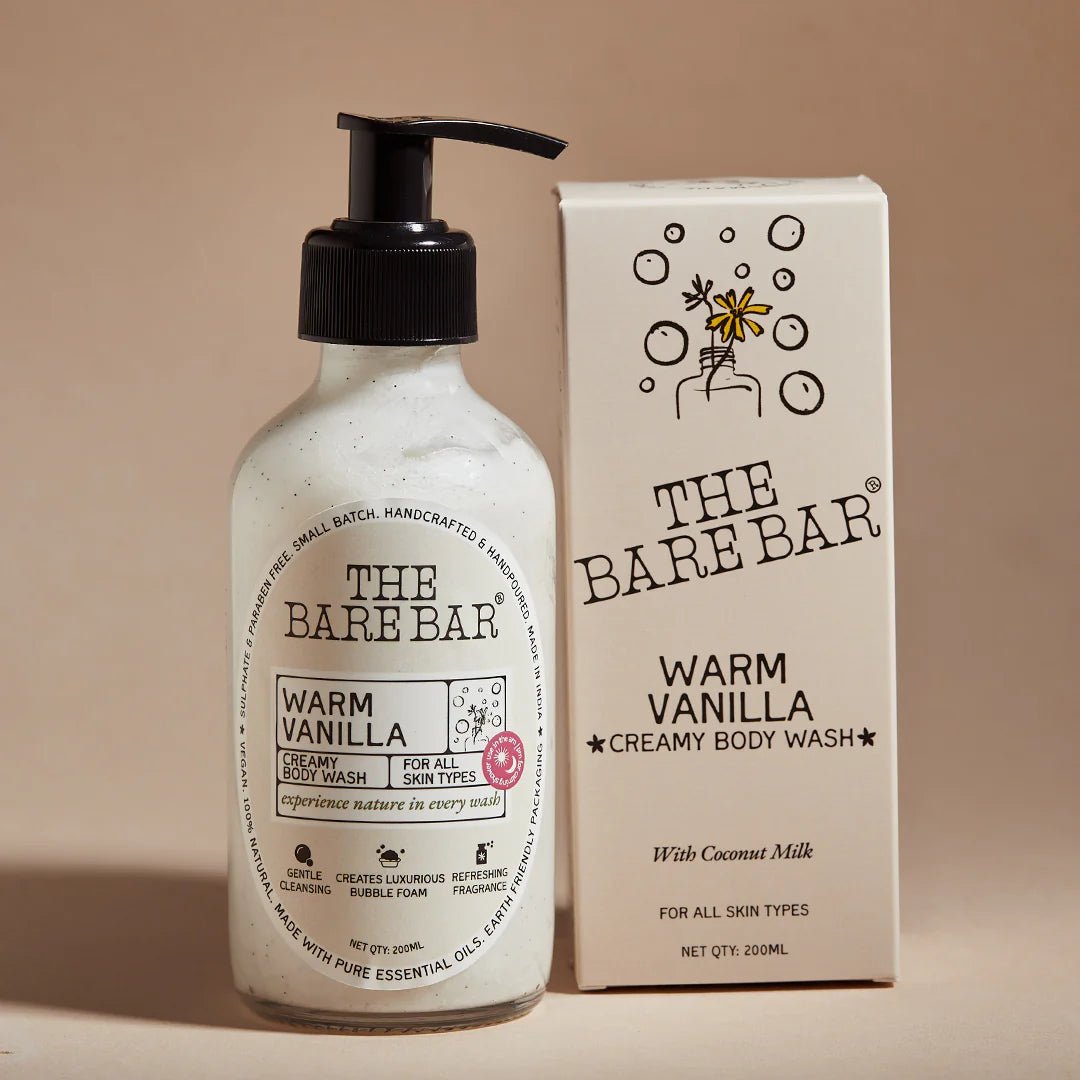 The Bare Bar Warm Vanilla Creamy Body Wash - Suspire