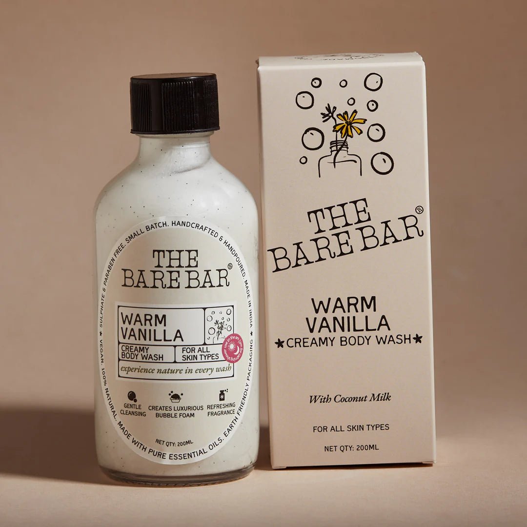 The Bare Bar Warm Vanilla Creamy Body Wash - Suspire