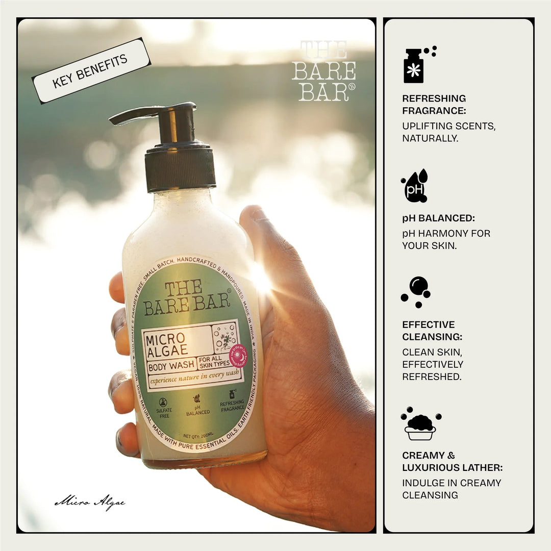 The Bare Bare Micro Algae Body Wash - Suspire