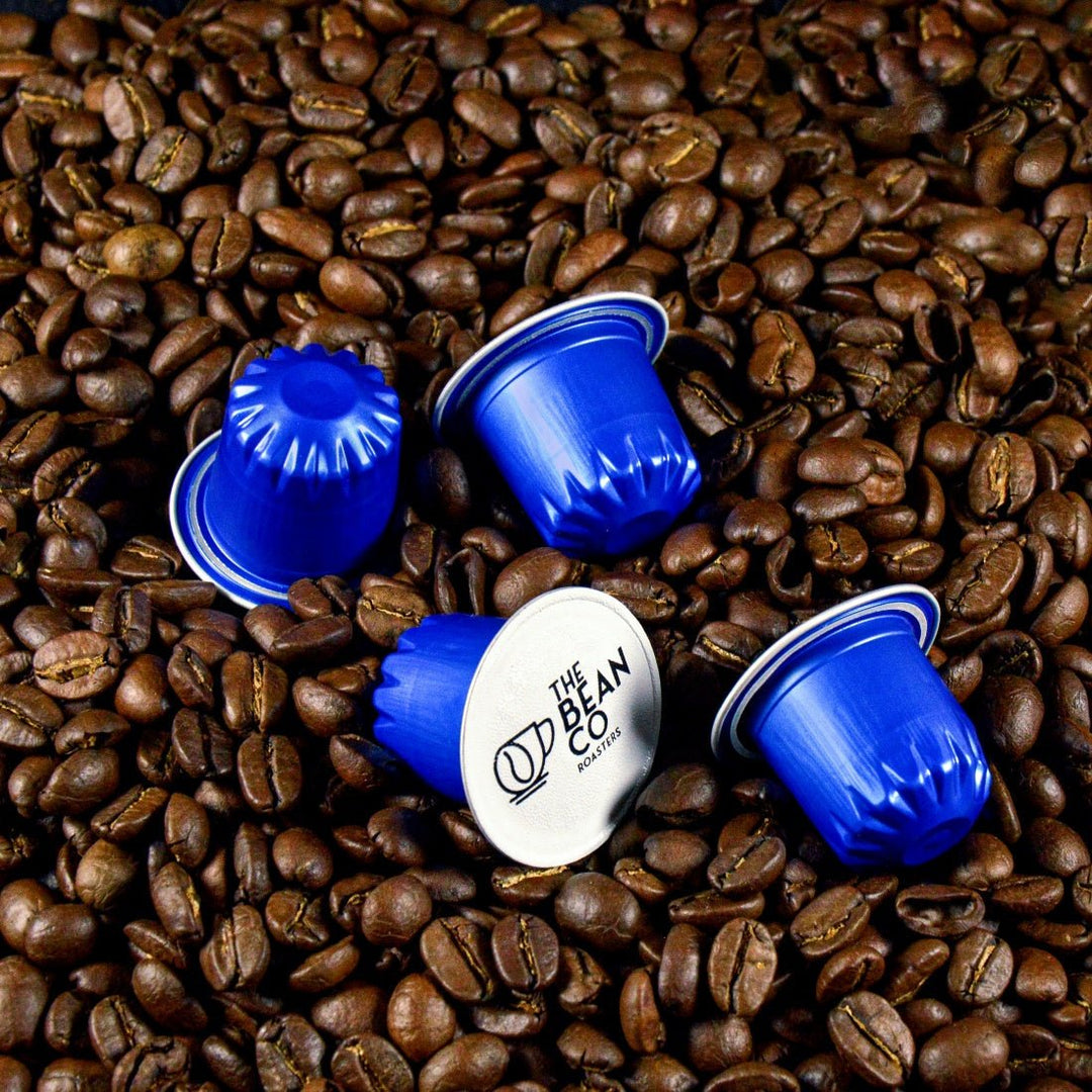 The Bean Co Roasters Delicato Aluminium Coffee Capsules | Intensity 7 | Smooth & Delicate | Light to Medium Roast | 100% Premium Arabica - Suspire